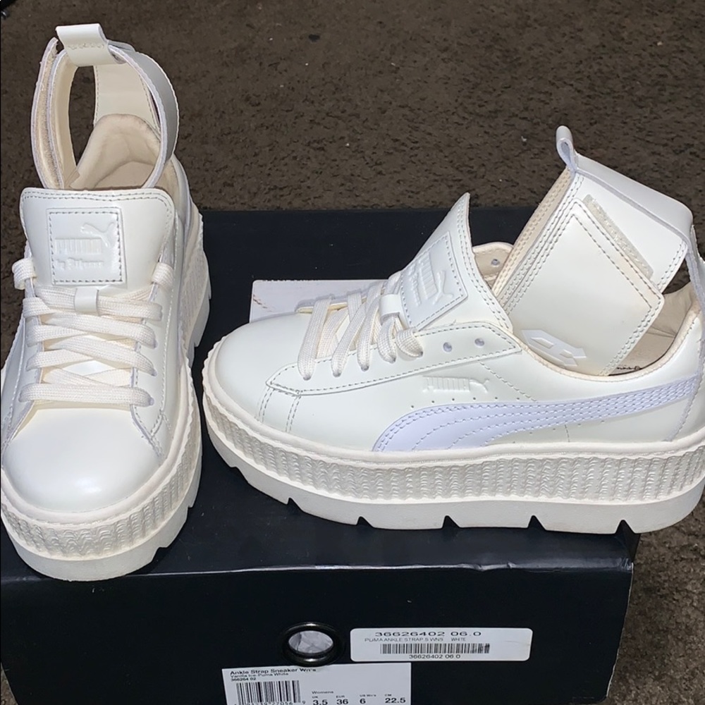 Fenty Puma Ankle strap white Creepers